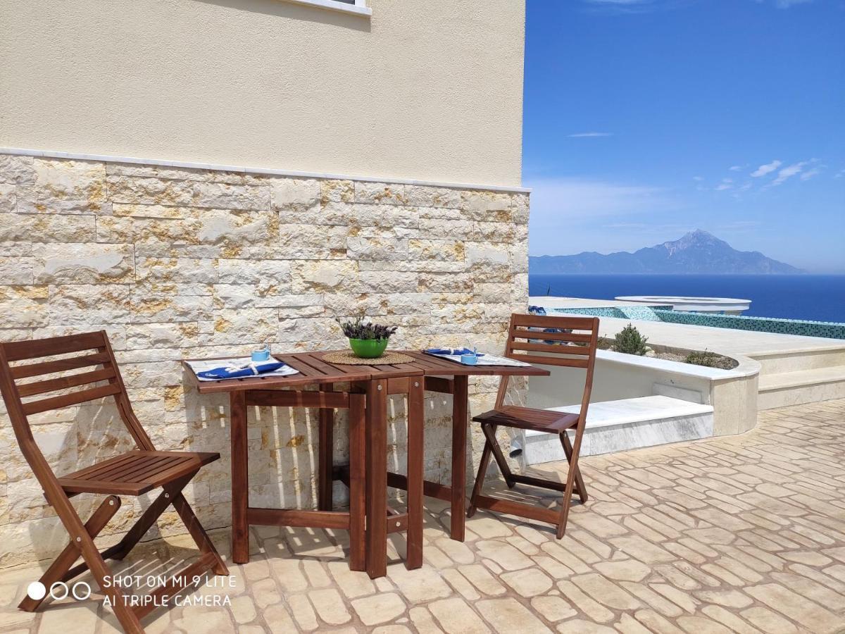 Villa Ulyana Kriaritsi - Athos Sea View & Spa Eksteriør bilde