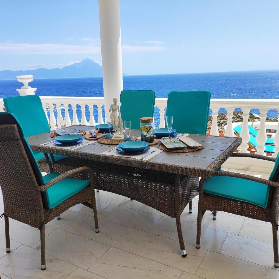 Villa Ulyana Kriaritsi - Athos Sea View & Spa Eksteriør bilde